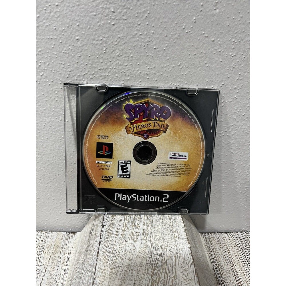 Spyro A Hero's Tail (PlayStation 2, 2004) PS2 Disc Only